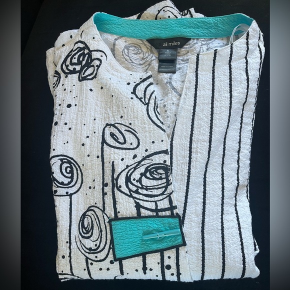 Ali Miles MOONLIGHT WHITE & BLACK SWING JACKET - Picture 11 of 12